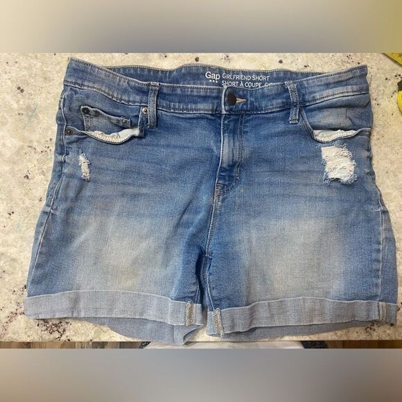 Women’s gap‎ girlfriend short jean shorts size 10 - Picture 1 of 8